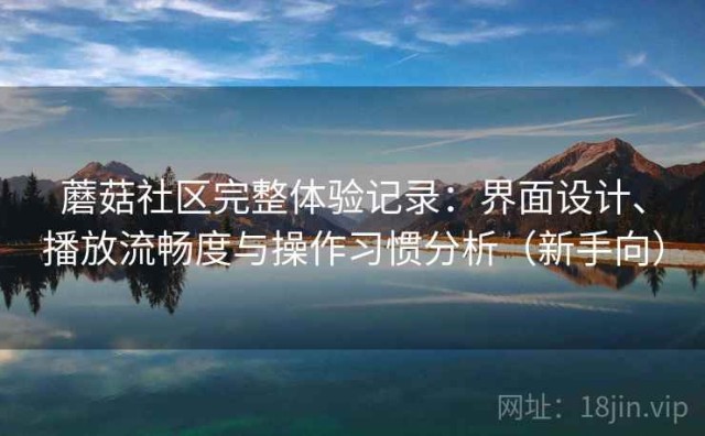 蘑菇社区完整体验记录：界面设计、播放流畅度与操作习惯分析（新手向）