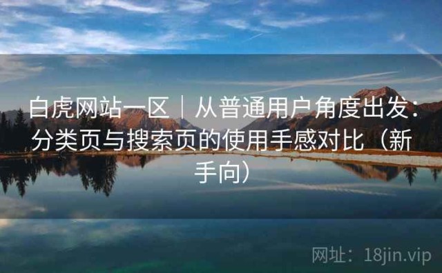 白虎网站一区｜从普通用户角度出发：分类页与搜索页的使用手感对比（新手向）