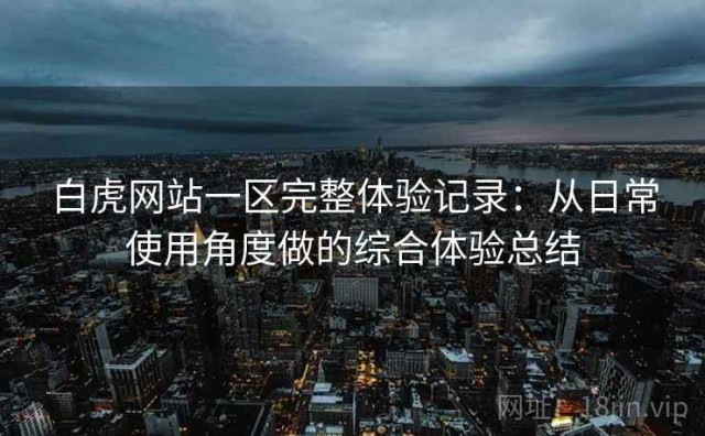 白虎网站一区完整体验记录：从日常使用角度做的综合体验总结