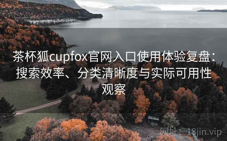 茶杯狐cupfox官网入口使用体验复盘：搜索效率、分类清晰度与实际可用性观察
